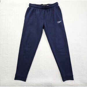 Speedo Joggers Men's Small Navy Blue Drawstring Pockets Elastic Waist 7720131
